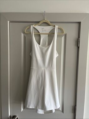 GAP Athletic White Sleeveless Racerback Dress